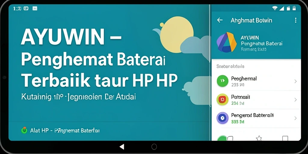 Antarmuka AYUWIN yang intuitif dan ramah pengguna.