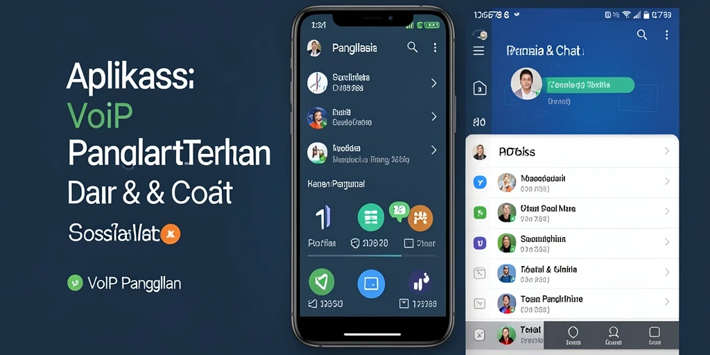 Antarmuka aplikasi VoIP Panggilan ID6788 yang intuitif dan menarik.