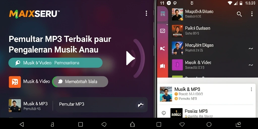 Tampilan antarmuka MAXSERU yang menarik dan fungsional.