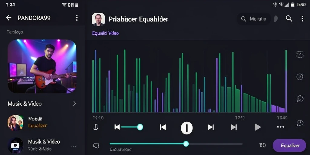Tampilan antarmuka <strong>PANDORA99</strong> dengan kontrol equalizer yang intuitif dan mudah digunakan.