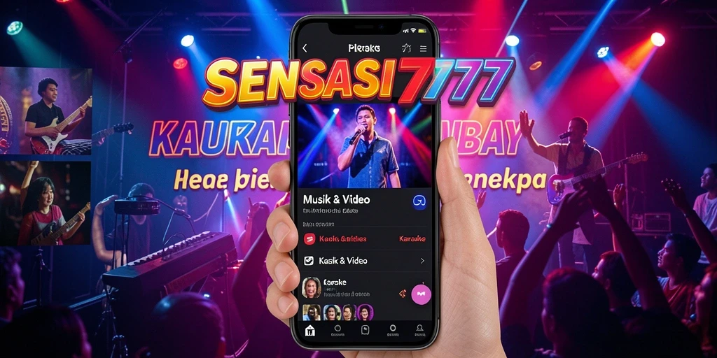 Antarmuka SENSASI777 yang menarik untuk pengalaman Karaoke terbaik.