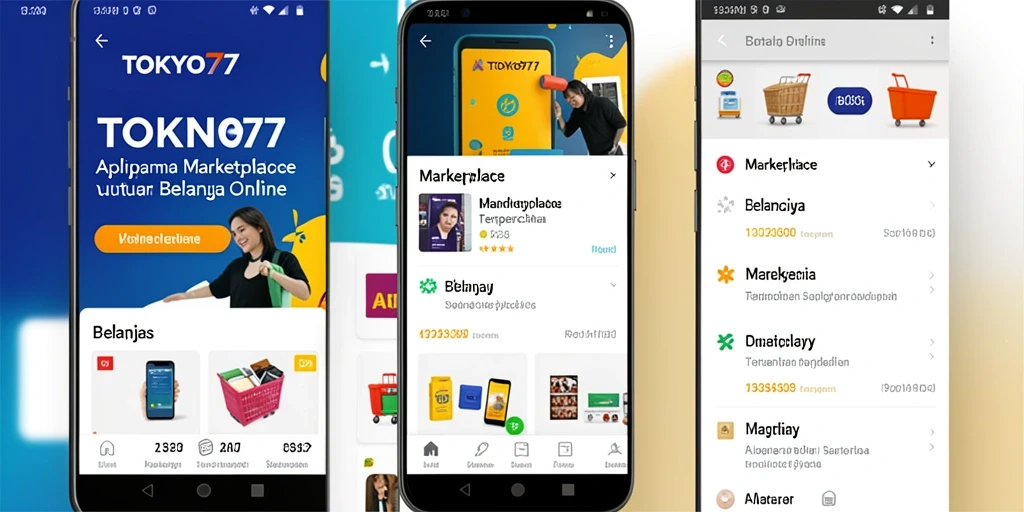 Tampilan antarmuka TOKYO77 yang ramah pengguna untuk belanja online.